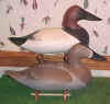 Bob Jobes Antique Style Canvasback Decoys at Riverside Retreat