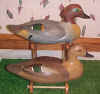 Bob Jobes Antique Style Greenwing Teal Decoys at Riverside Retreat