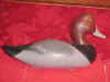 Bob Jobes Antique Style Redhead Drake Decoy at Riverside Retreat